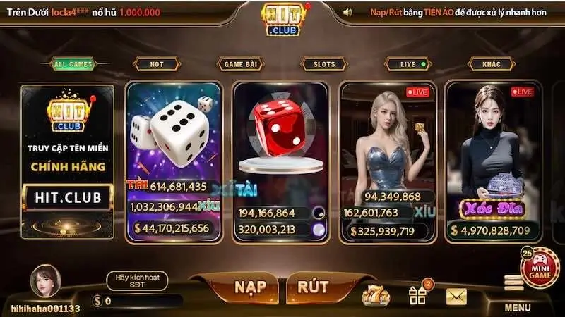 Hitclub - Thiên đường game bài đổi thưởng top 1 Việt Nam